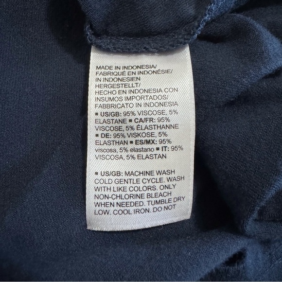 Amazon Essentials Navy Blue Short Sleeve Crewneck Dress Size Small - Picture 5 of 6